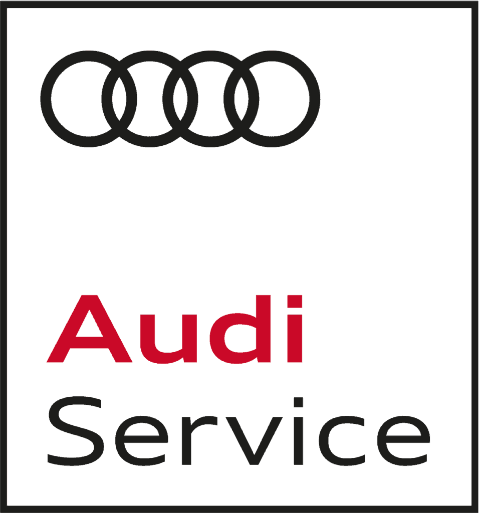 Audi Service Logo mit Verlinkung auf Audi Service Händlerwebseite